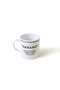 Hermia Taza de cerámica de gres Blanco y Negro 345 ml